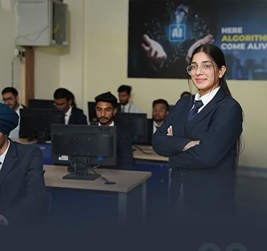 Students in a CGC University computer lab