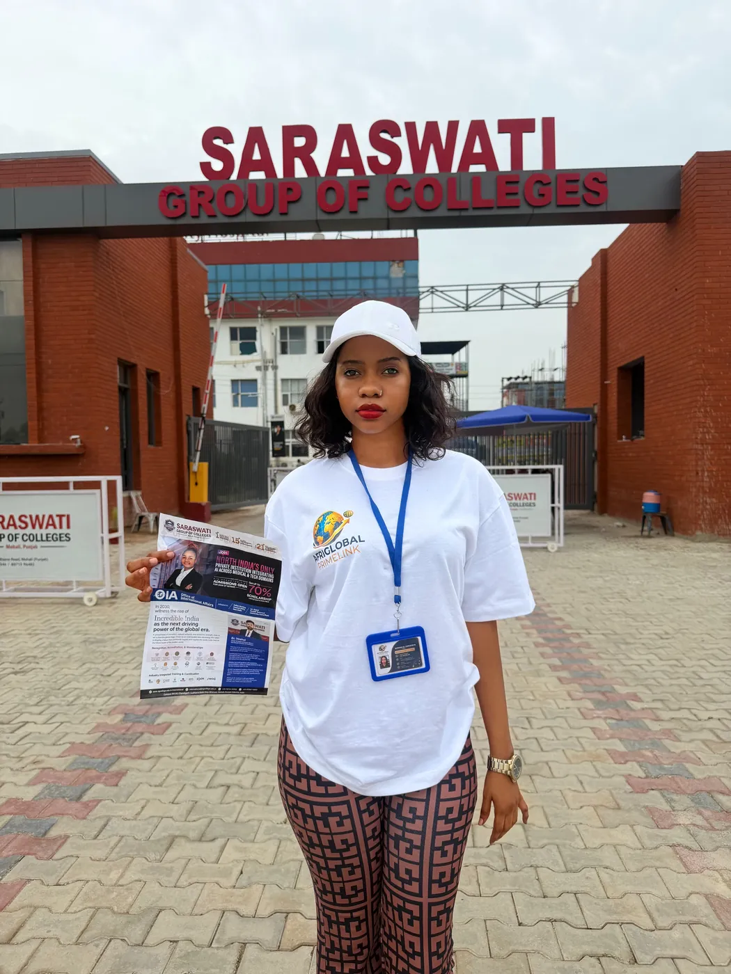 The SARASWATI GROUP OF COLLEGES main entrance gate